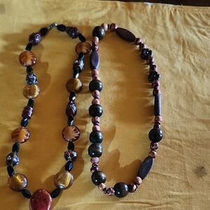 Elegant Multi-Color Beaded Necklace Set